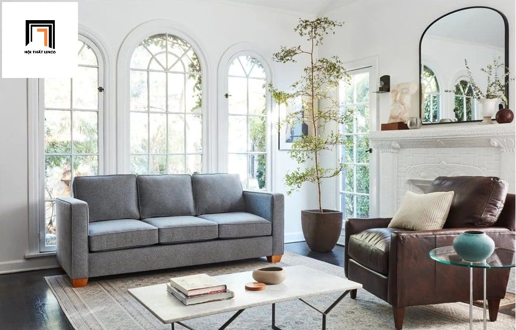 Ghế sofa băng 3 nệm ngồi BT12 Beryl 2m cho phòng khách sang trọng