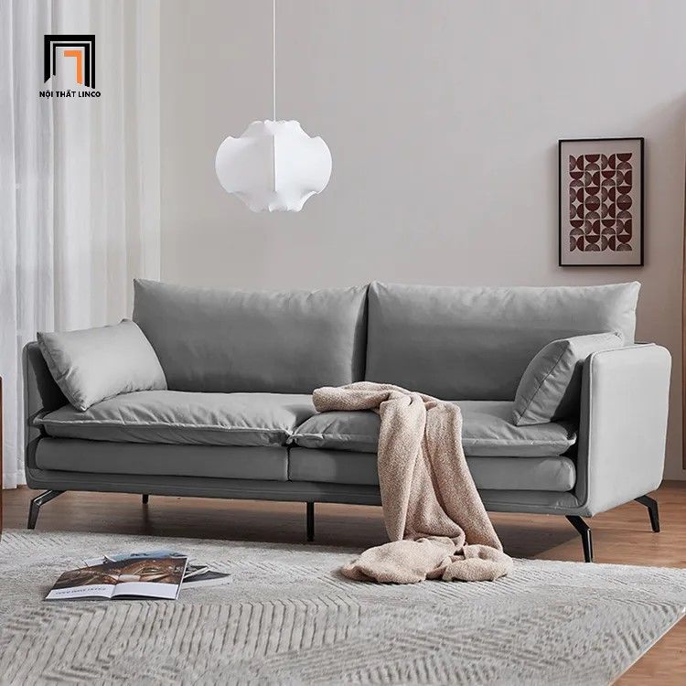 Ghế sofa băng phòng khách chung cư BT140 Goran 2m xám tro