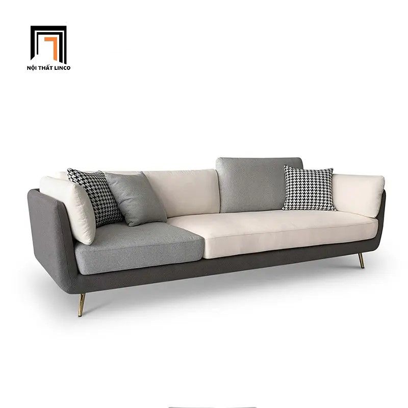 Ghế sofa băng dài 2m2 BT45 Mixco phối màu vải sang trọng