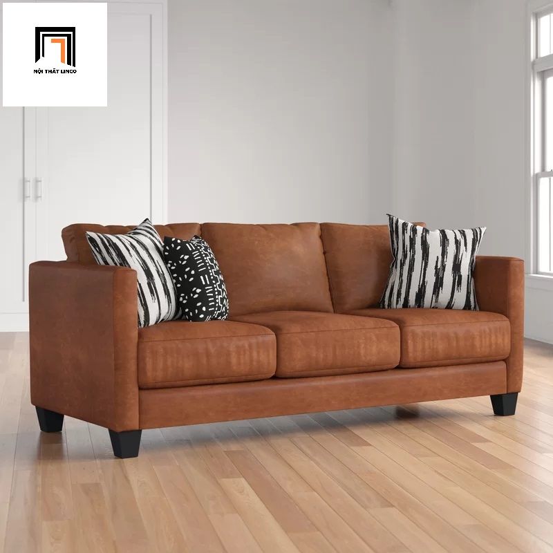 Ghế sofa băng bọc da giả cao cấp BT7 dài 2m cho gia đình