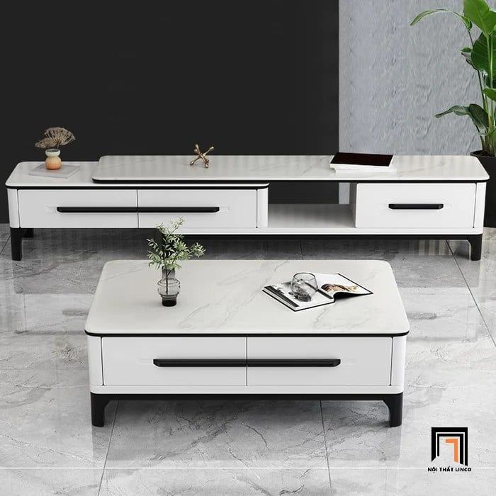 Bàn sofa hình hộp chữ nhật BSF21 Dram 1m x 55 mặt đá đẹp