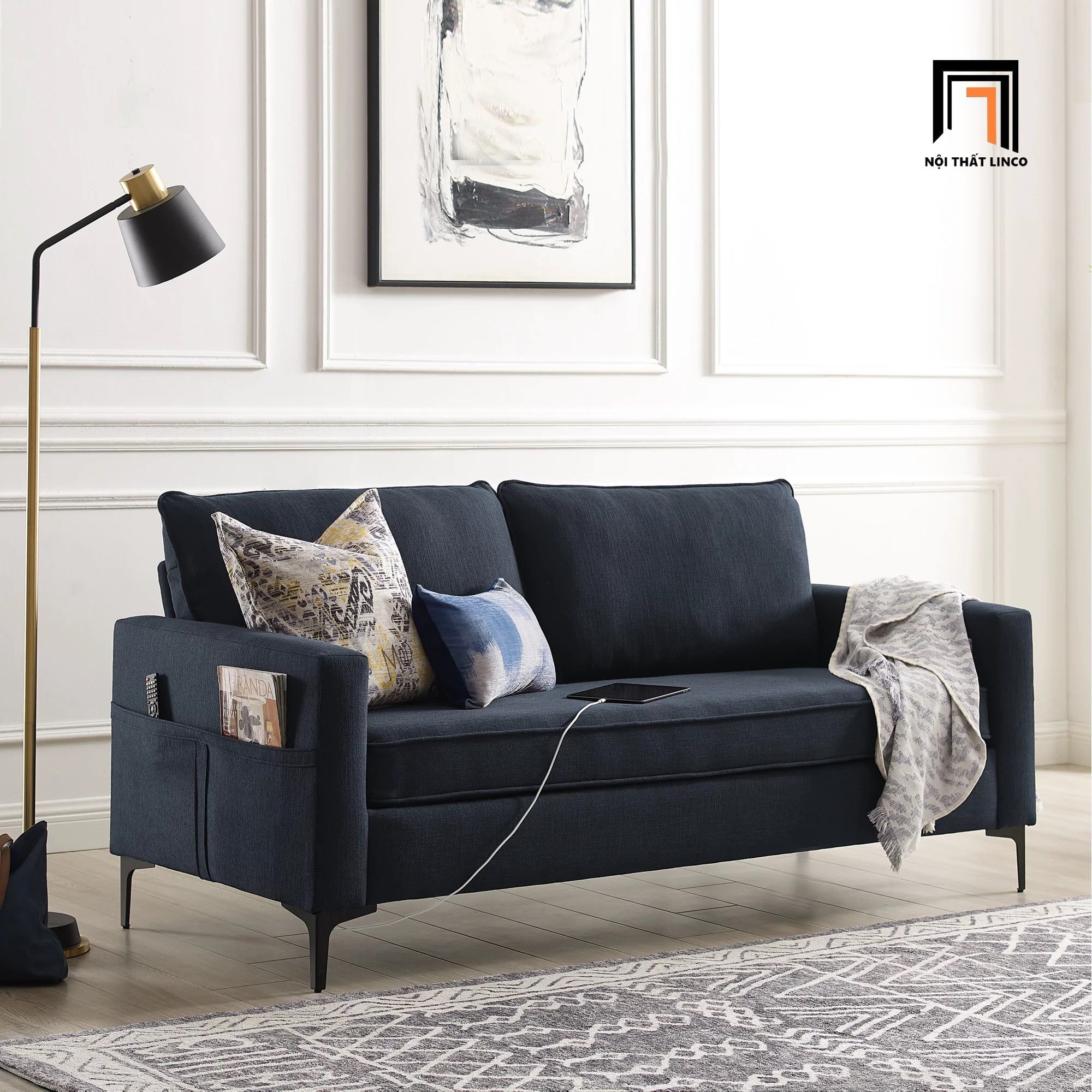 Ghế sofa băng dài 1m9 BT52 Larissa cho căn hộ chung cư