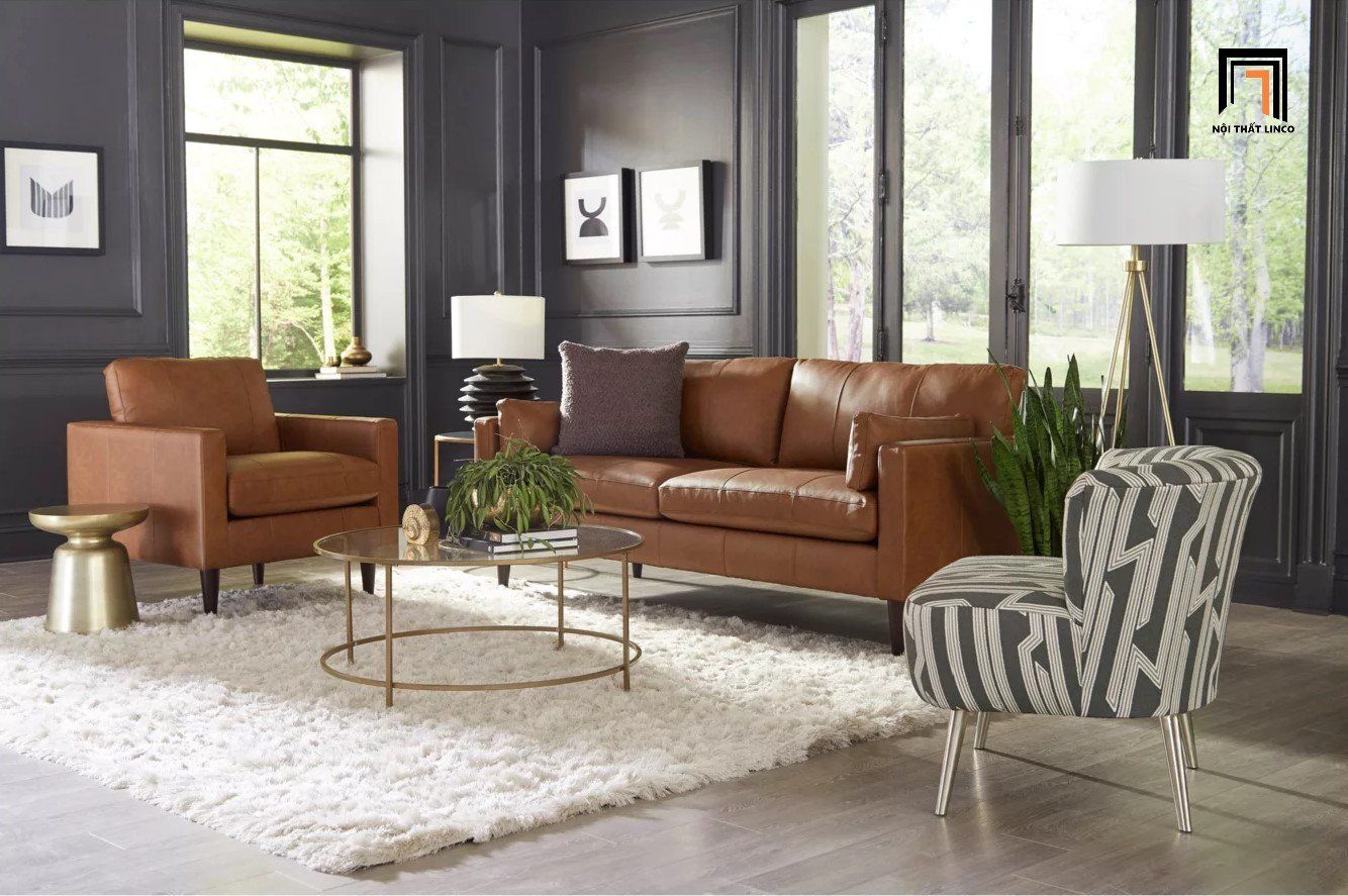 Bộ ghế sofa văn phòng sang trọng KT26 Cabun da công nghiệp