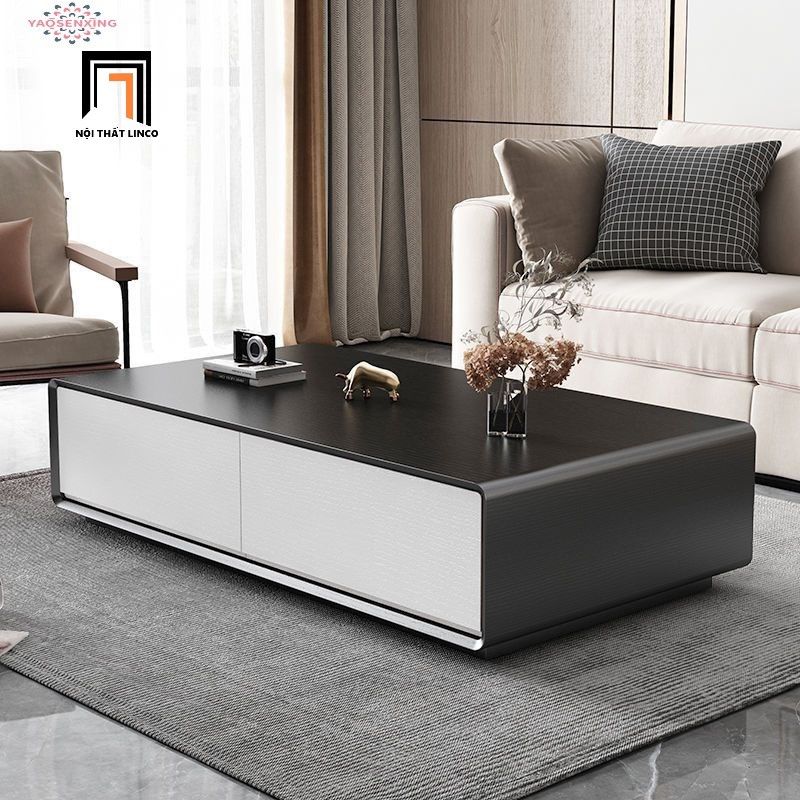 Bàn trà phòng khách hiện đại BSF80 Perrin 1m x 50 ván gỗ