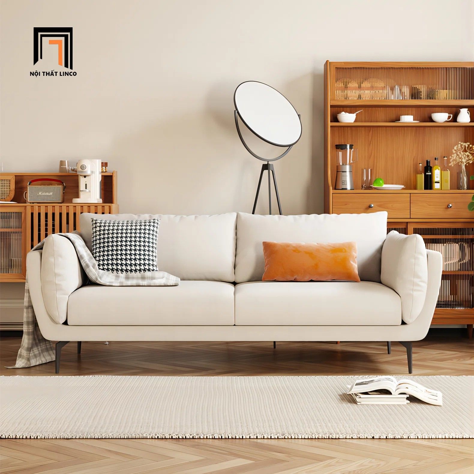 Ghế sofa băng dài 2m hiện đại BT100 Corrido cho chung cư