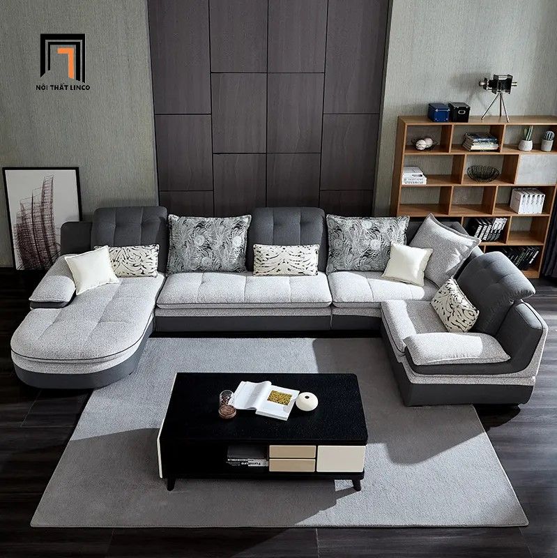Set ghế sofa U gia đình diện tích lớn UT9 Timme 2m85 giá rẻ