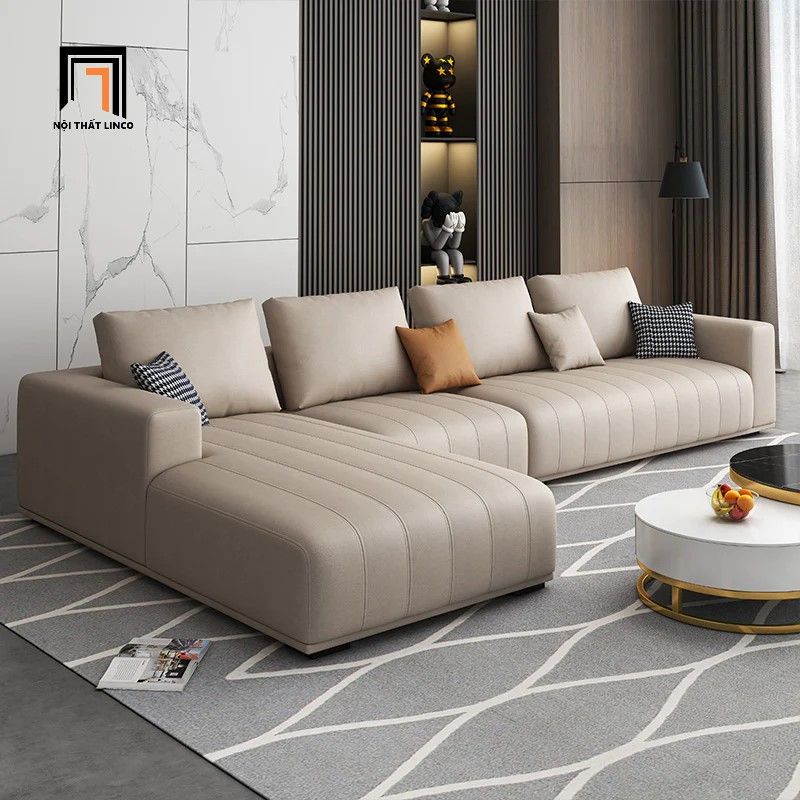 Bộ ghế sofa cao cấp BT279 Flin 2m6 da công nghiệp sang trọng