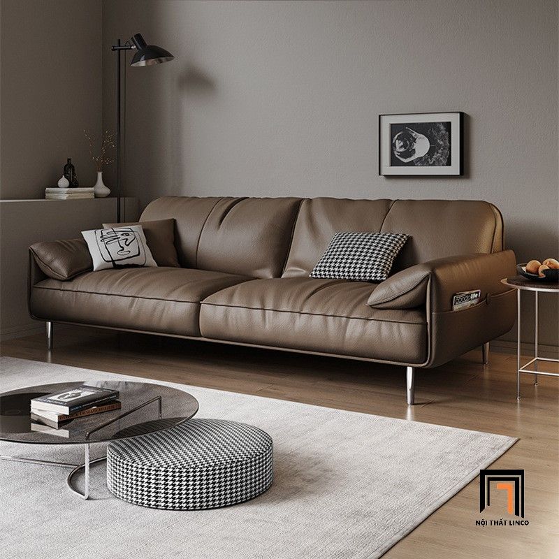 Ghế sofa băng da công nghiệp BT322 Alos 2m2 sang trọng