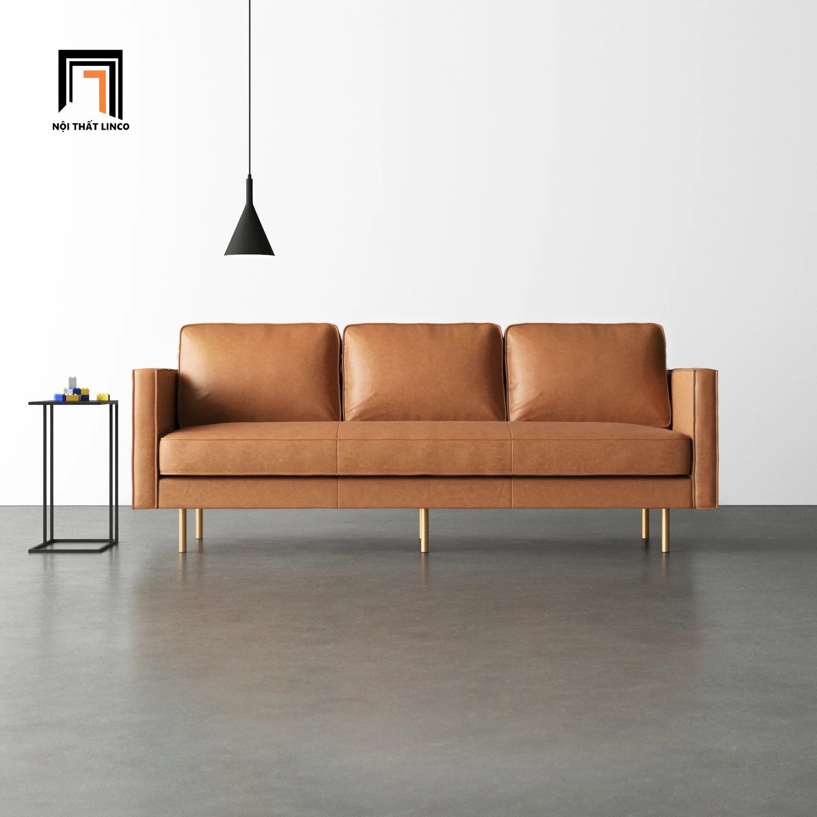 Ghế sofa băng dài 2m BT32 Roderic sang trọng chân inox