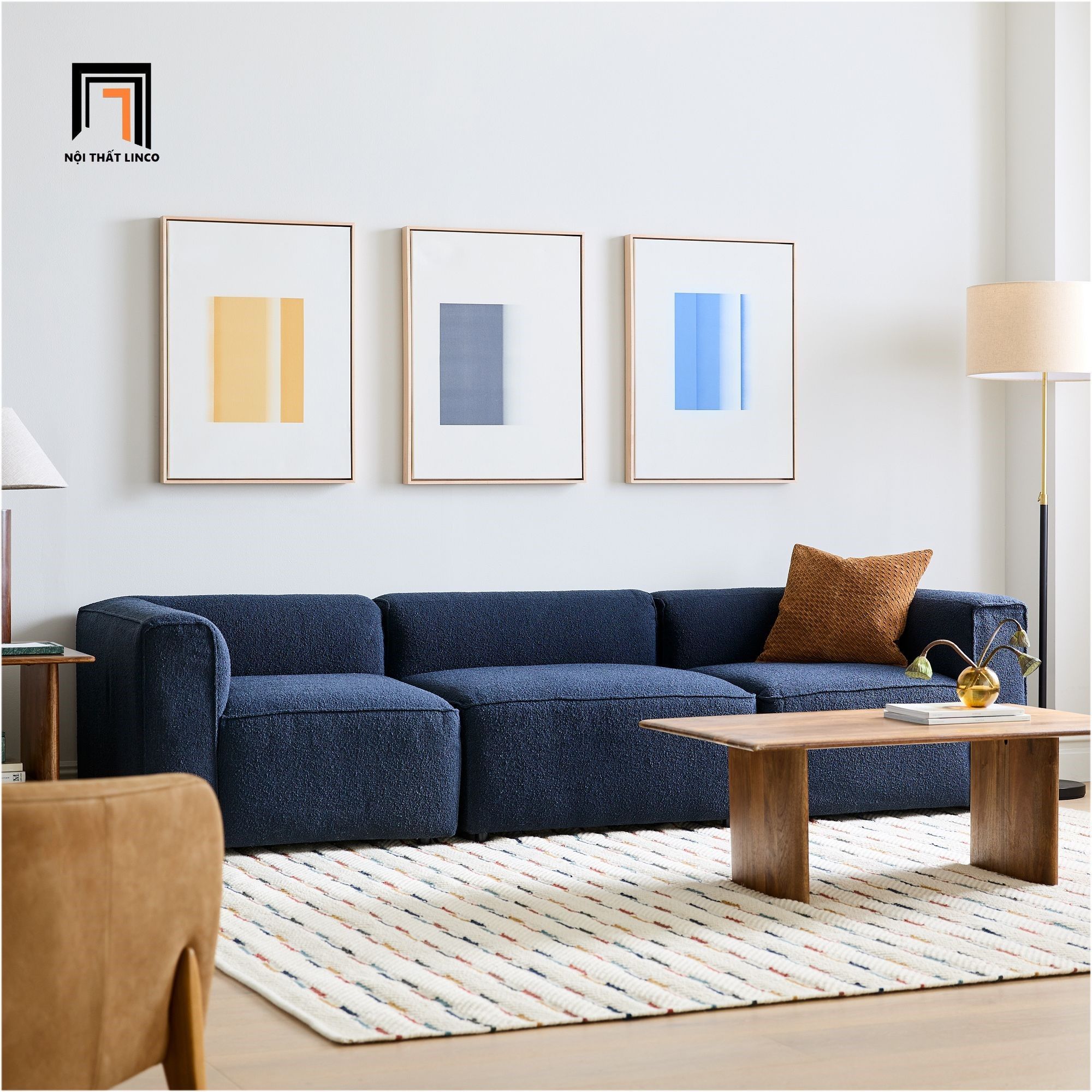 Ghế sofa văng cho căn hộ chung cư BT122 Remi dài 2m3 giá rẻ