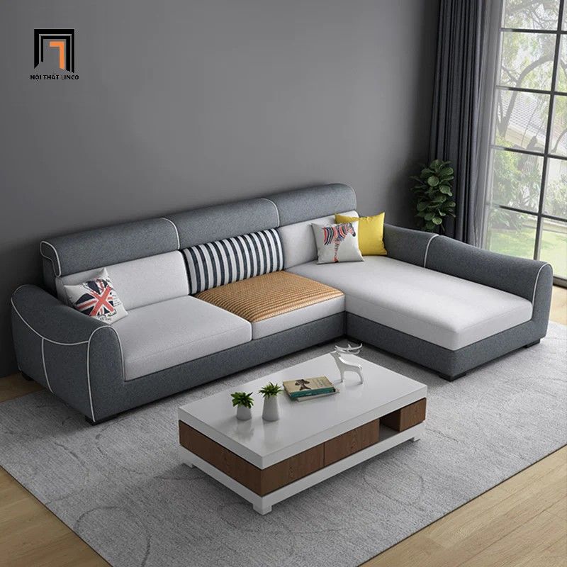 Bộ ghế sofa góc L cho gia đình GT84 Hady dài 2m5 x 1m8