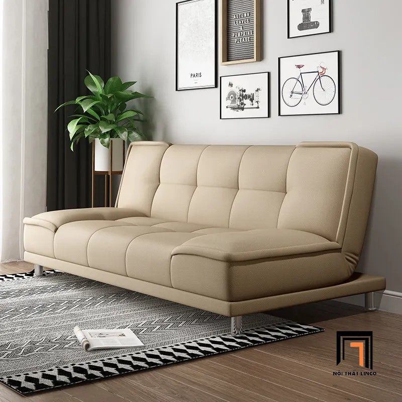 Ghế sofa giường bật nằm GB9 Henan dài 1m8 vải nỉ