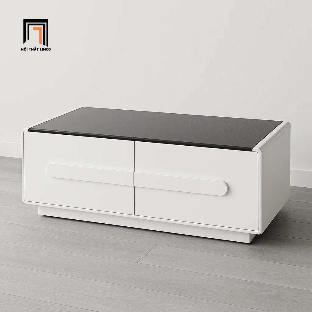 Bàn sofa hộc kéo trắng hiện đại 1m x 50 BTPK42 Adamu giá rẻ