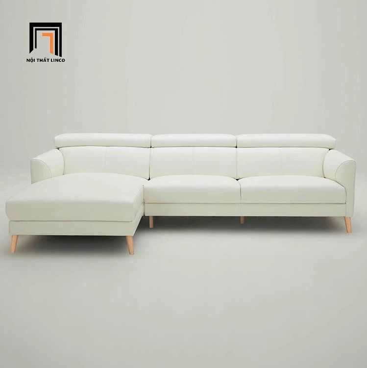 Ghế sofa góc gật gù màu đỏ đô GT239 Lacon 2m4 x 1m6 giá rẻ