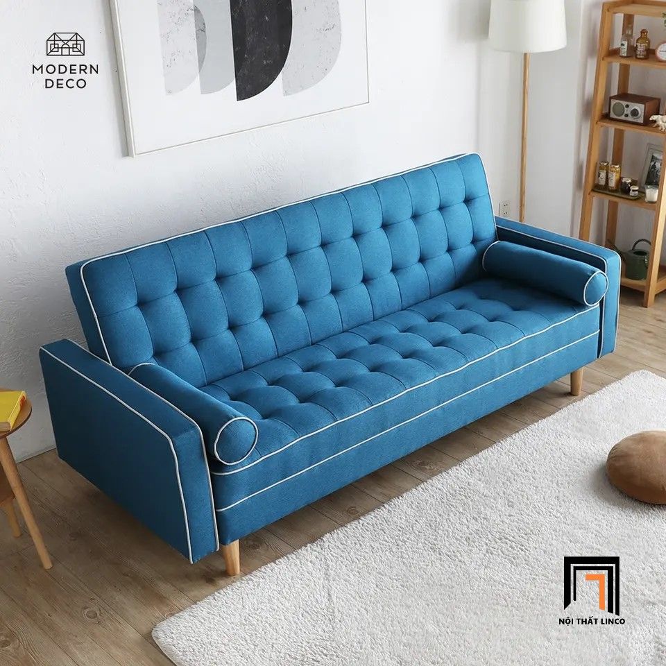 Ghế sofa giường đa năng bật nằm GB8 Plazo dài 2m xanh dương
