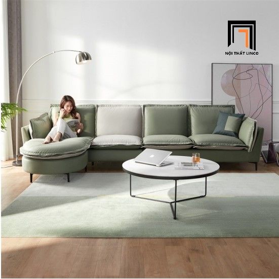 Bộ ghế sofa góc chữ L 3m2 x 1m6 GT36 Securing trẻ trung