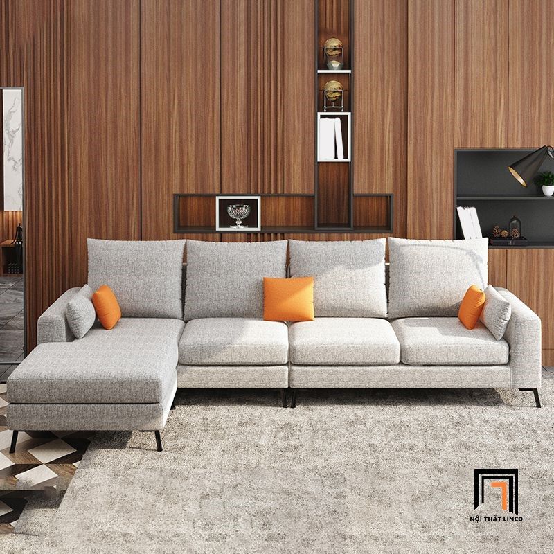Bộ ghế sofa góc L hiện đại GT228 Casel 2m9 x 1m6 vải nỉ bố