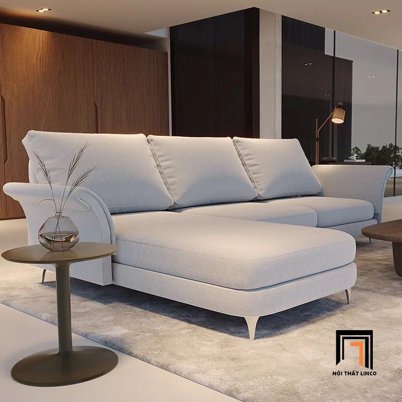 Bộ ghế sofa góc L 2m4 x 1m6 GT32 Reine phong cách hoàng gia