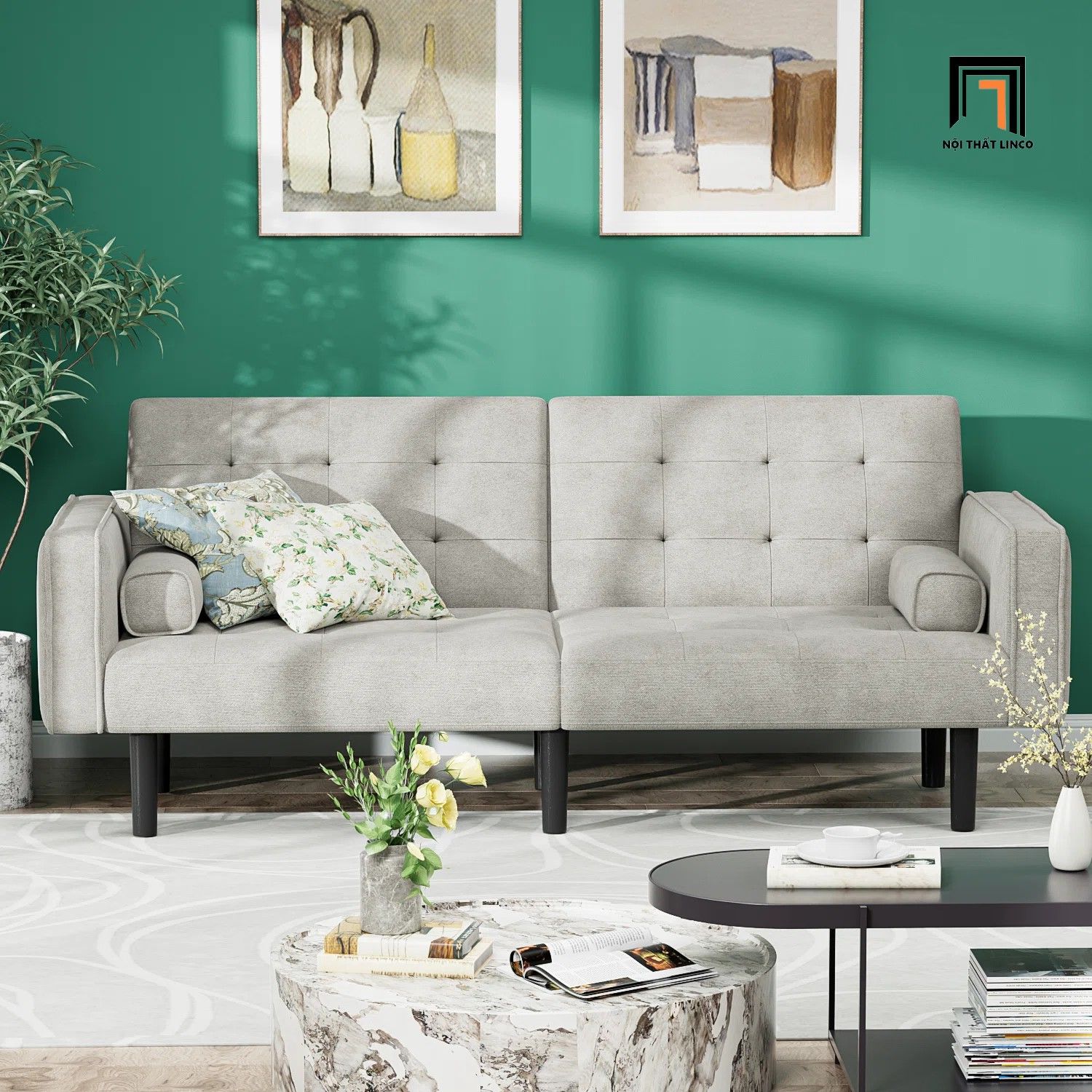 Ghế sofa giường thông minh GB20 Willa 1m9 nhỏ gọn