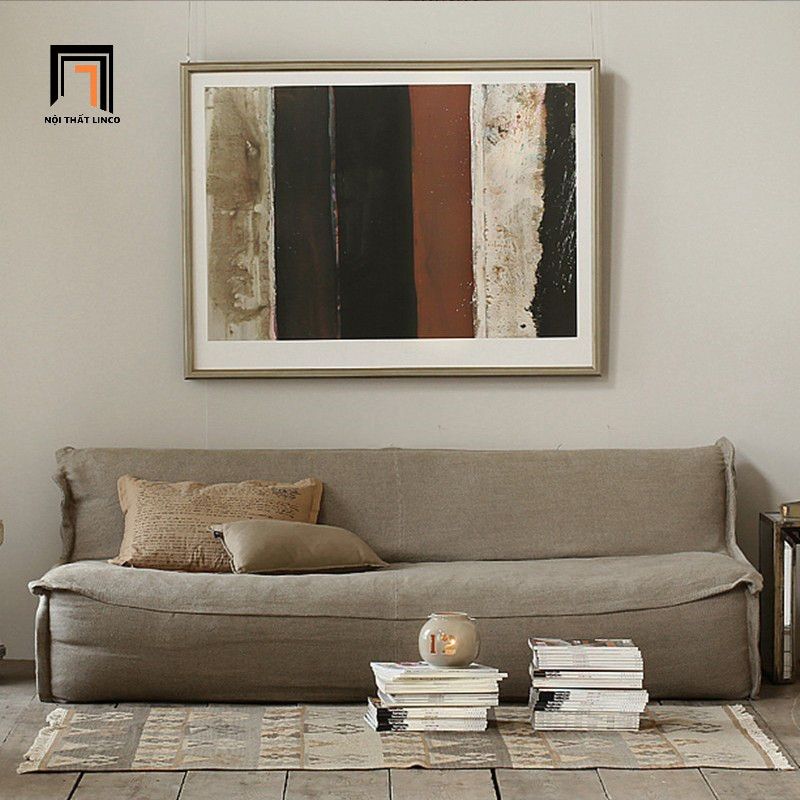 Ghế sofa băng thư giãn giá rẻ BT274 Farmer vải nỉ dài 1m8