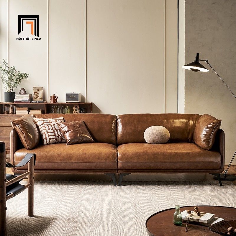 Bộ ghế sofa phòng khách cao cấp KT154 Natuco bọc da giả đẹp