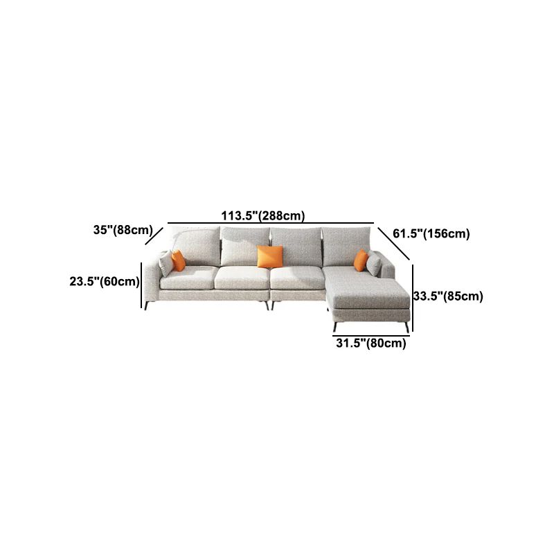 Bộ ghế sofa góc L hiện đại GT228 Casel 2m9 x 1m6 vải nỉ bố