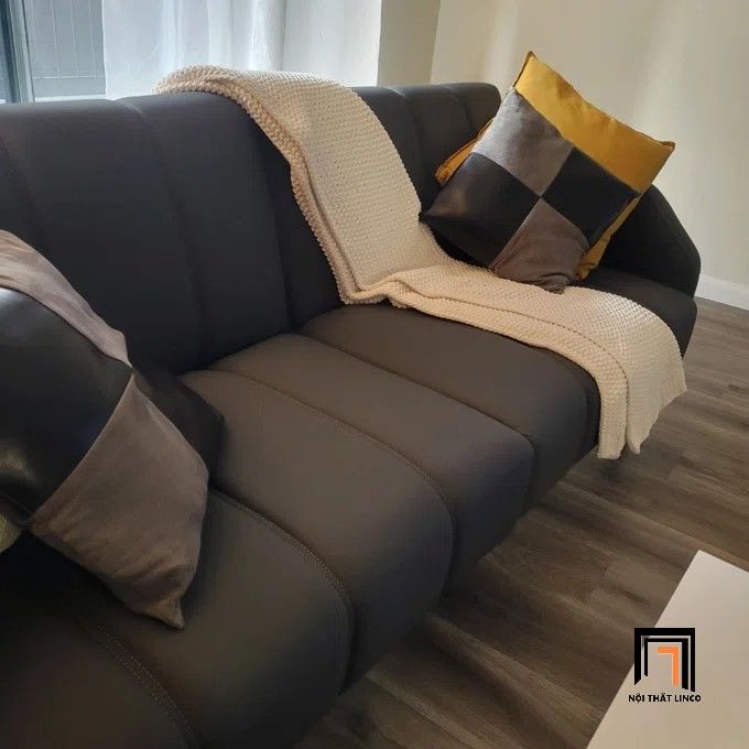Sofa bed bật giường da công nghiệp GB98 Fabry 2m hiện đại