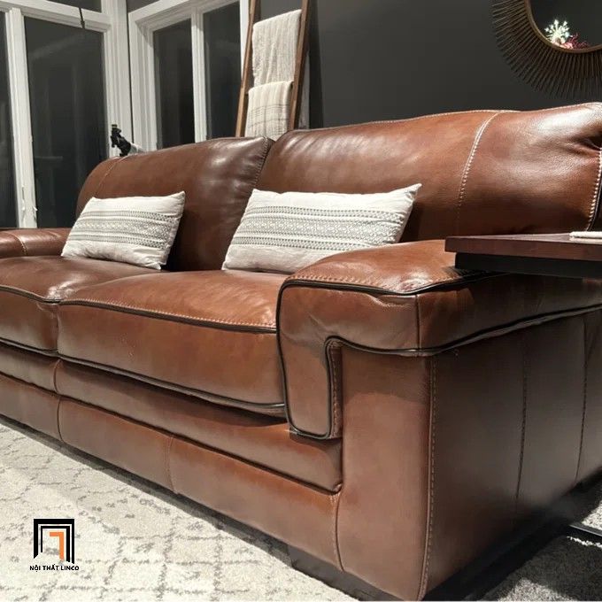 Sofa băng phòng khách gia đình BT176 Keara 2m màu nâu