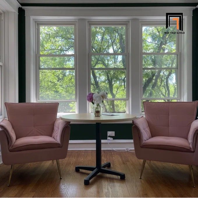 Ghế sofa đơn sang trọng DT4 Toulouse vải nhung cho shop tiệm