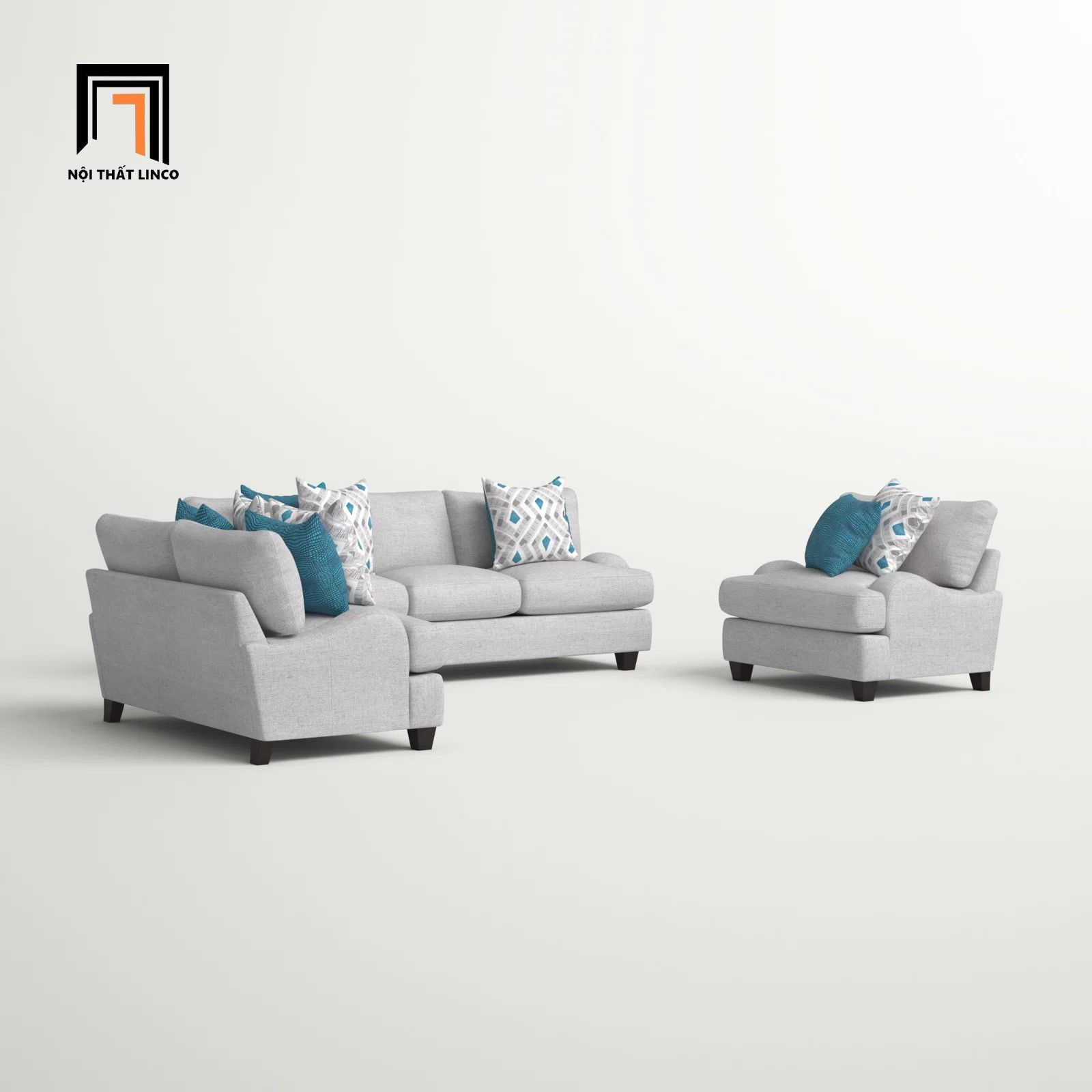 Bộ ghế sofa phòng khách gia đình KT13 Somerville sang trọng