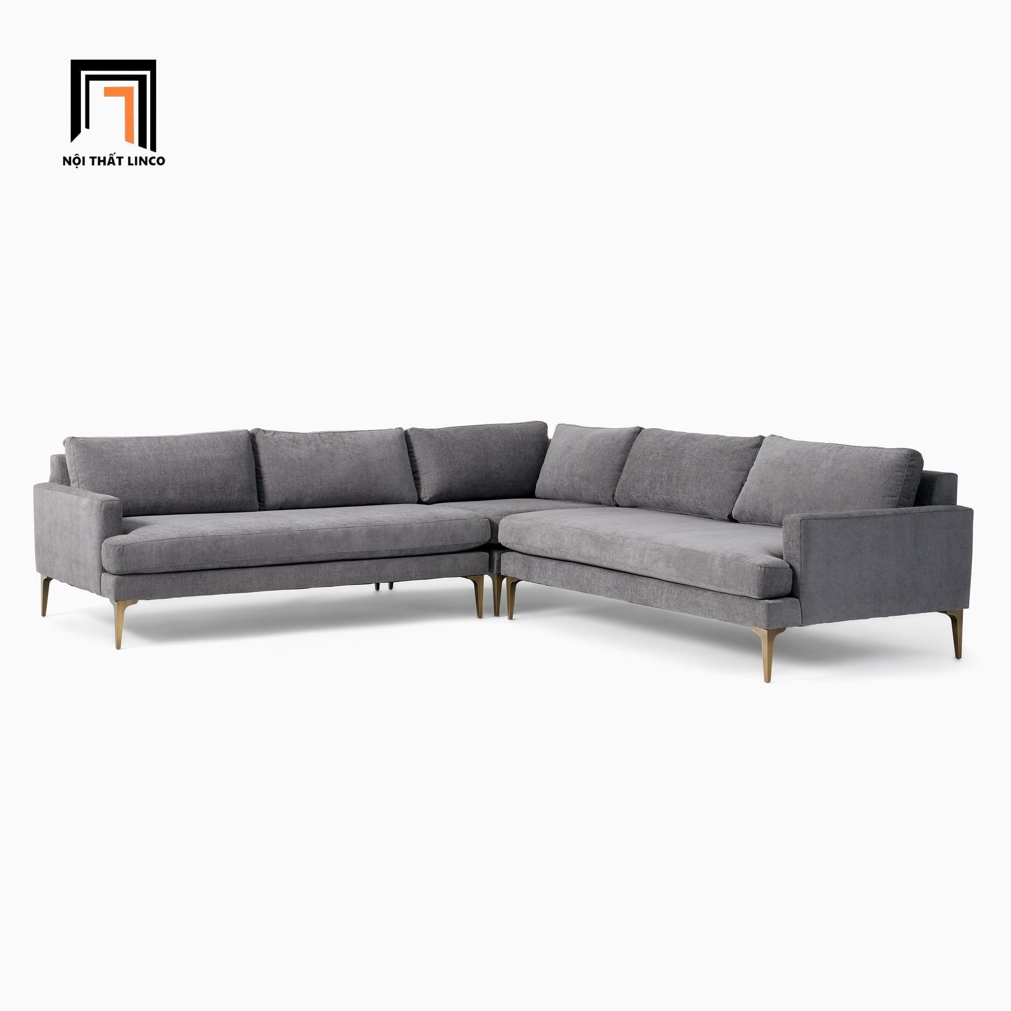 Ghế sofa góc chữ L GT133 Andes 2m2 x 2m2 vải nỉ gia đình