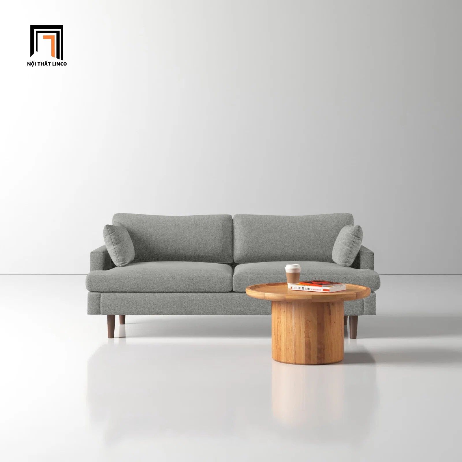 Ghế sofa văng dài màu xám ghi BT213 Laguna 1m9 cho chung cư