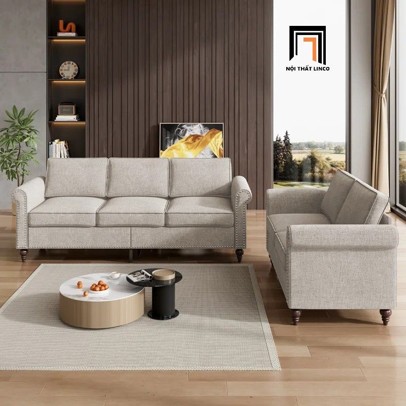 Bộ ghế sofa phong cách Âu Mỹ KT156 Efeta phòng khách gia đình