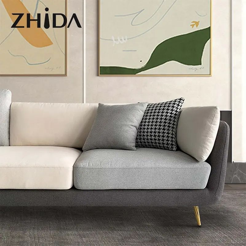 Ghế sofa băng dài 2m2 BT45 Mixco phối màu vải sang trọng