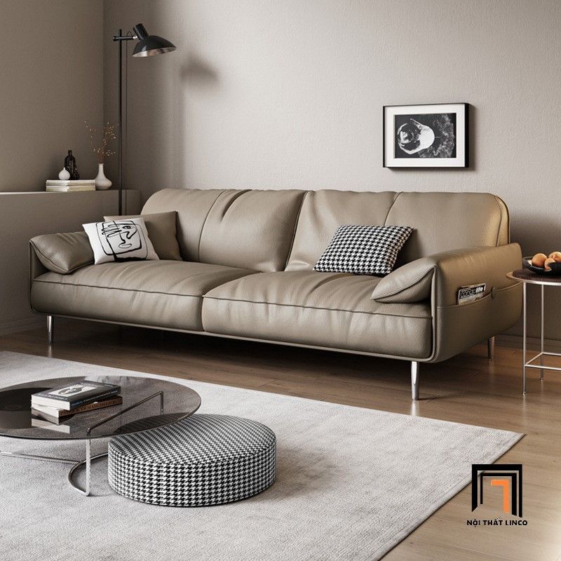 Ghế sofa băng da công nghiệp BT322 Alos 2m2 sang trọng