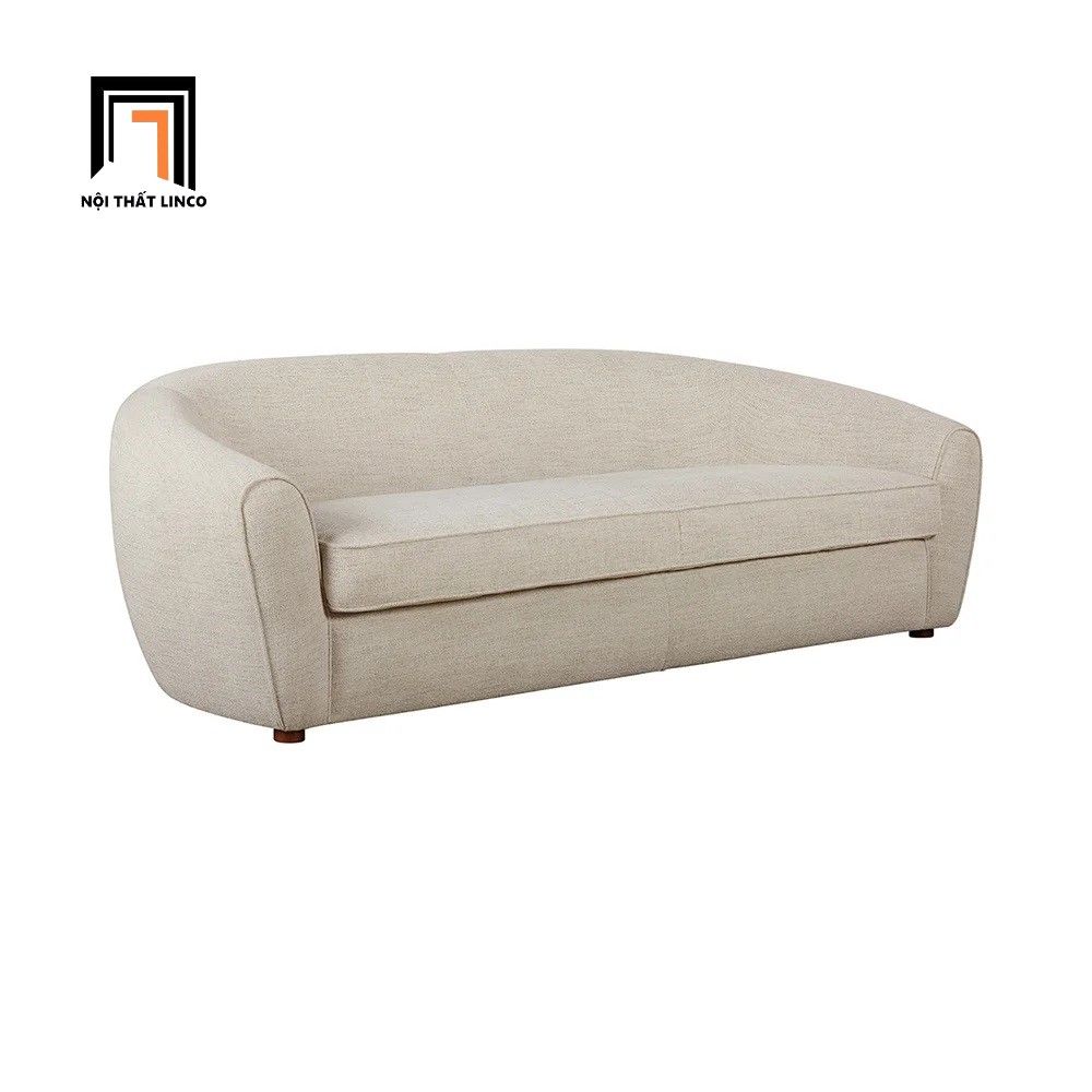 Sofa băng cong 2m2 xinh xắn BT128 Perez vải nỉ trang trí