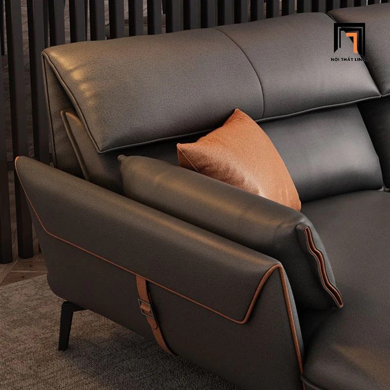 Ghế sofa góc chữ L hiện đại GT220 Elsin 3m x 1m6 da giả Pu