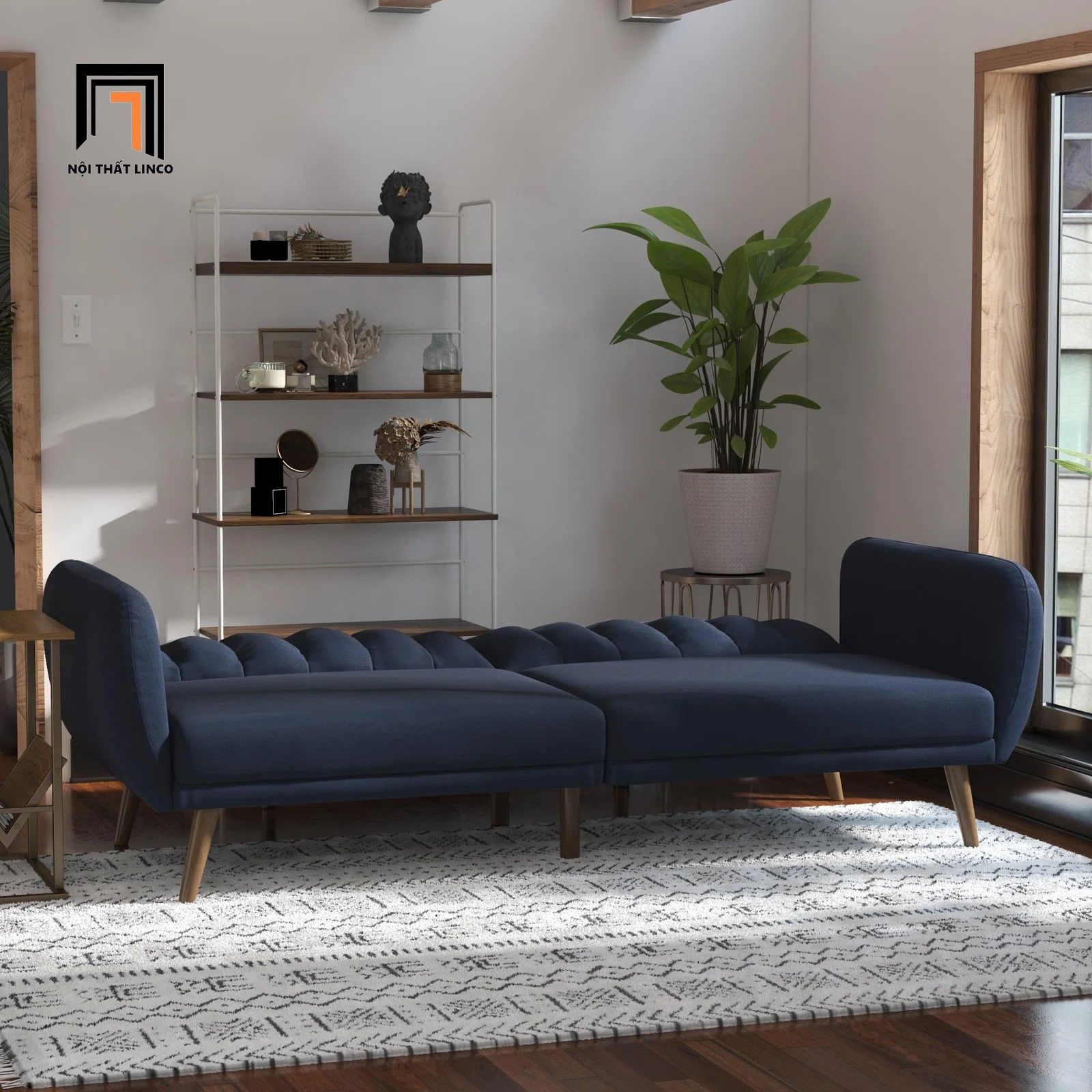 Ghế sofa giường nằm GB57 Novogratz 1m9 cho phòng khách nhỏ