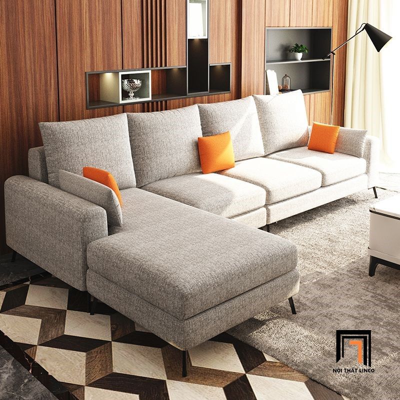 Bộ ghế sofa góc L hiện đại GT228 Casel 2m9 x 1m6 vải nỉ bố