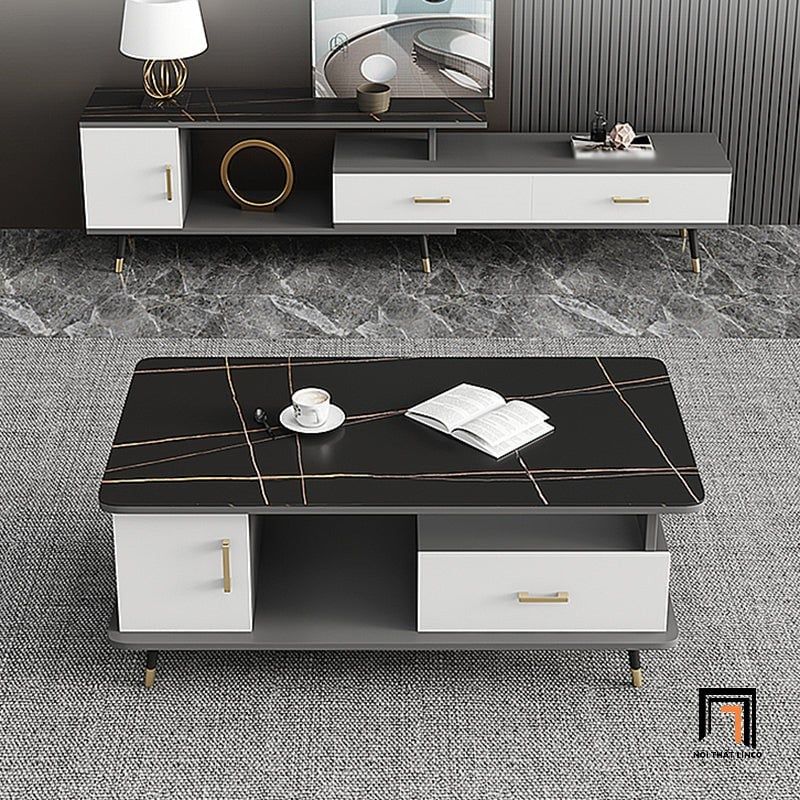 Bàn sofa cao cấp cho gia đình BSF32 Sander 1m x 50 mặt đá