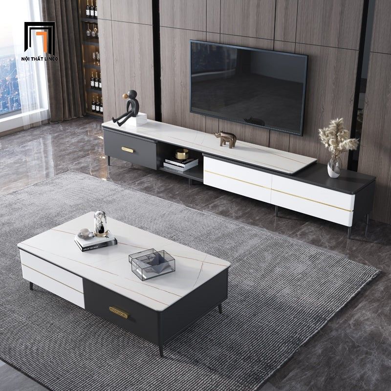 Bàn sofa chữ nhật 1m x 50 mặt đá sang trọng BSF46 Lamoa