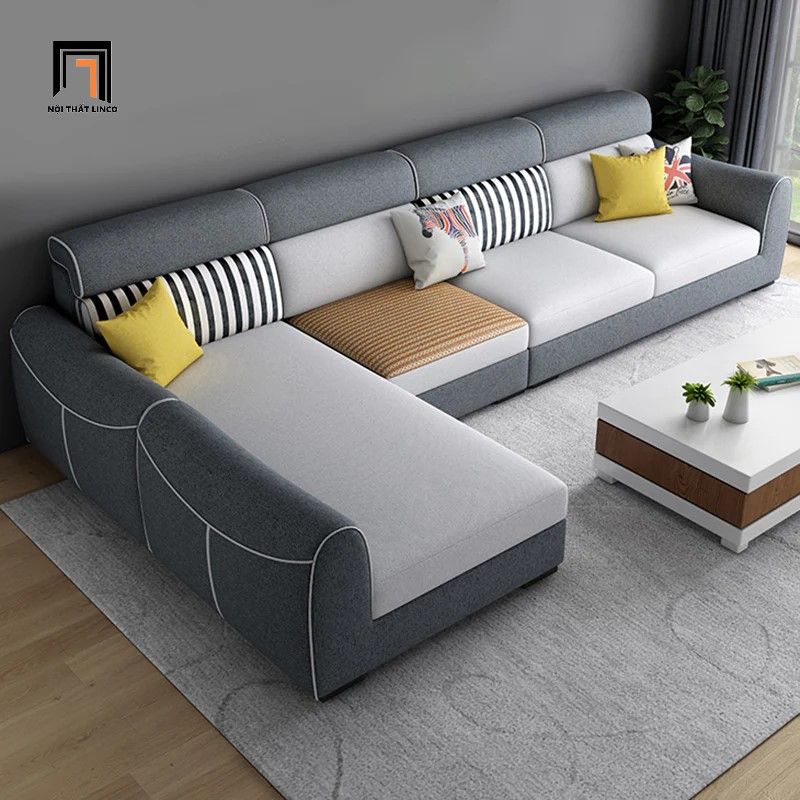 Bộ ghế sofa góc L cho gia đình GT84 Hady dài 2m5 x 1m8