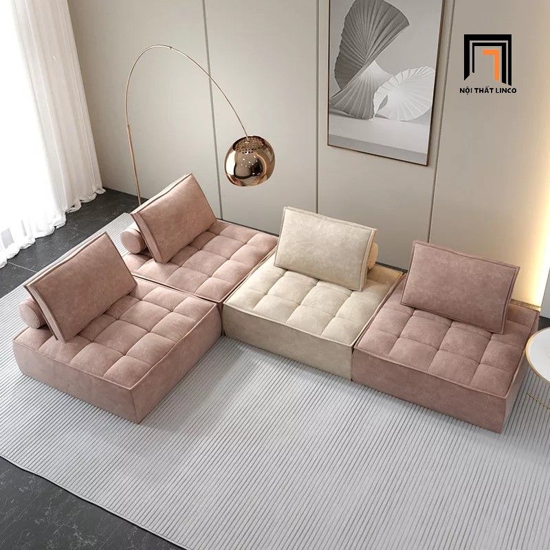 Bộ ghế sofa góc GT20 BTB nhiều khối hình vuông