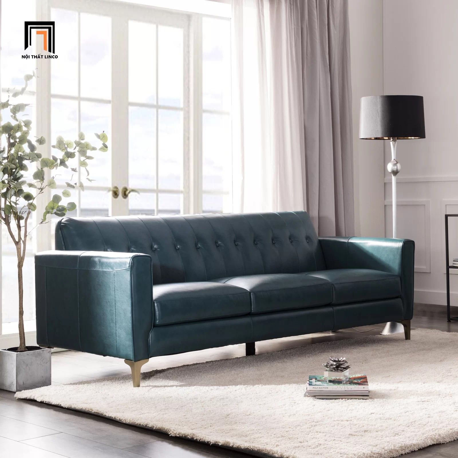 Bộ ghế sofa văn phòng da Pu KT62 Cornwall ngồi tiếp khách
