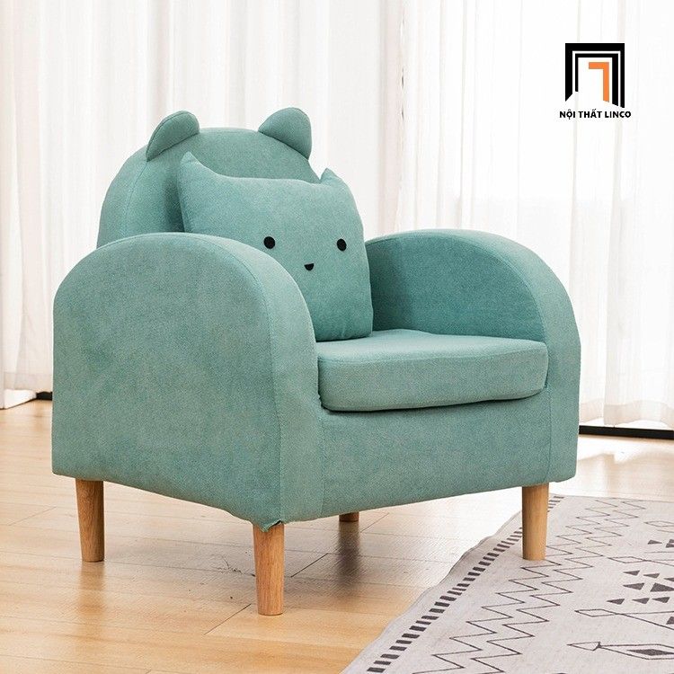 Set ghế sofa giá rẻ bọc nỉ KT151 Takachu cho shop tiệm nhỏ gọn