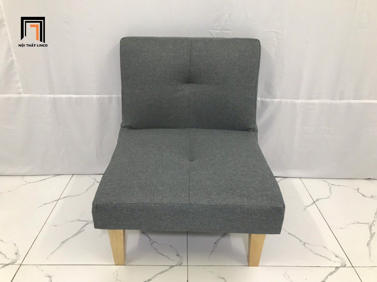 Ghế sofa bed đơn NS01 màu xám đen giá rẻ