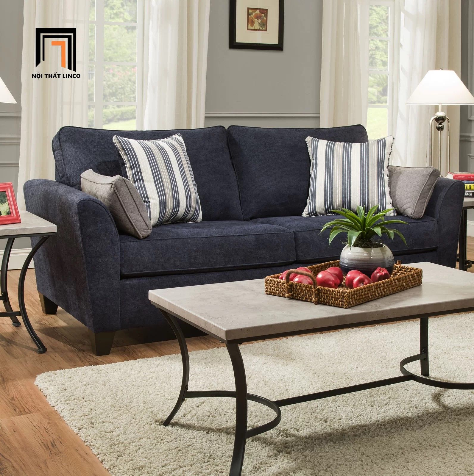 Bộ ghế sofa gia đình sang trọng KT4 Eaker cho văn phòng tiếp khách