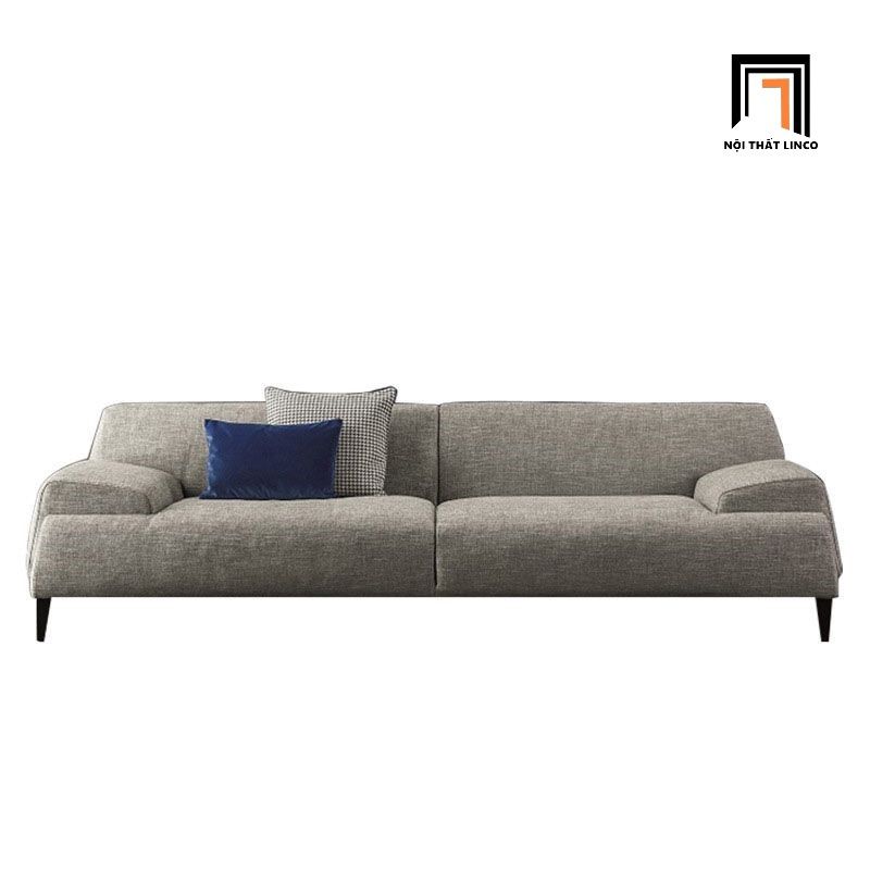 Ghế sofa băng vải nỉ xám lông chuột BT287 Bonny 2m4 cao cấp