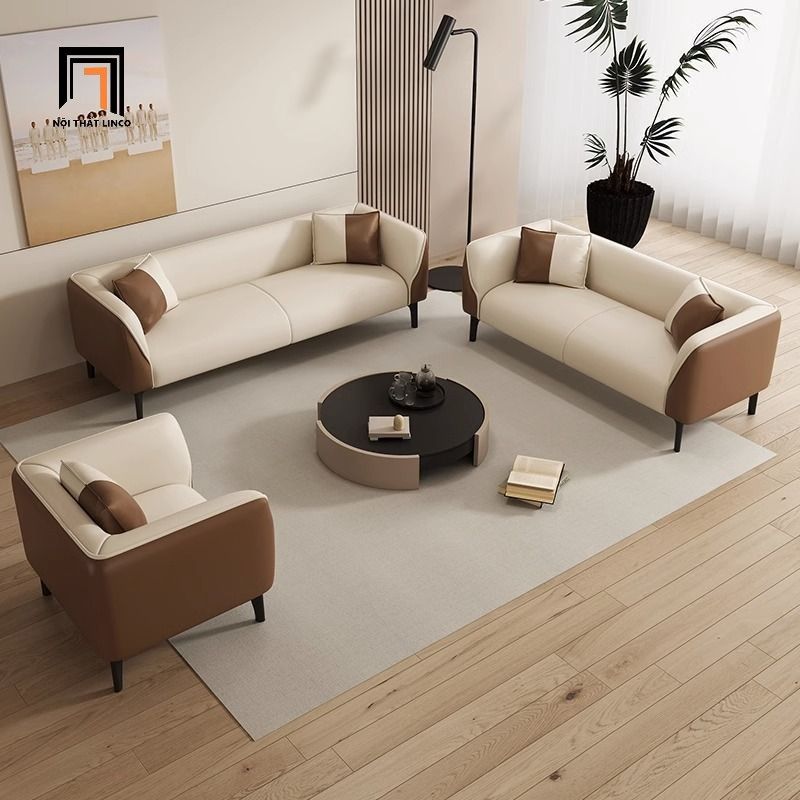 Bộ ghế sofa phòng khách đẹp KT155 Teresa phối màu trẻ trung