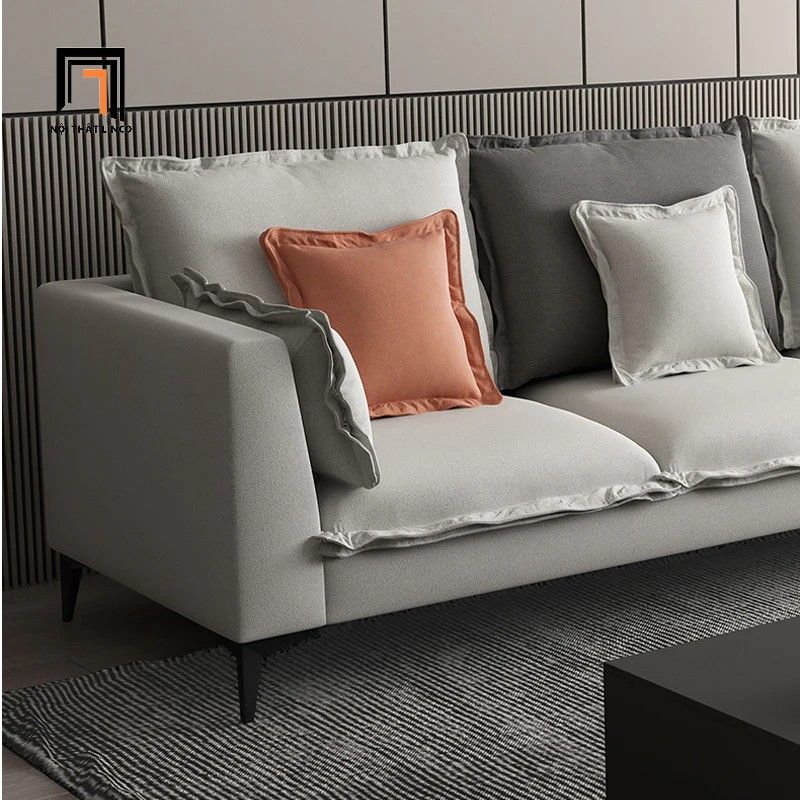 Bộ ghế sofa góc L 2m8 x 1m6 vải nhung nỉ GT139 Lovell giá rẻ